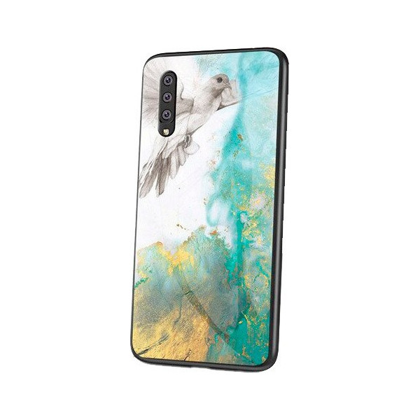 

TPU+Glass Luxury Marble для Samsung Galaxy A70 (A705F) (Голубь) (708059)