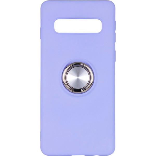 

TPU Summer ColorRing под магнитный держатель для Samsung Galaxy S10 (Фиолетовый) (708316)