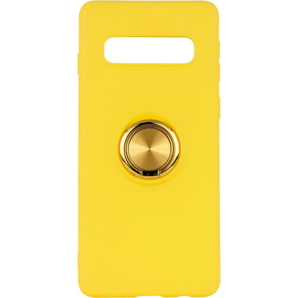 

TPU Summer ColorRing под магнитный держатель для Samsung Galaxy S10+ (Желтый) (708319)
