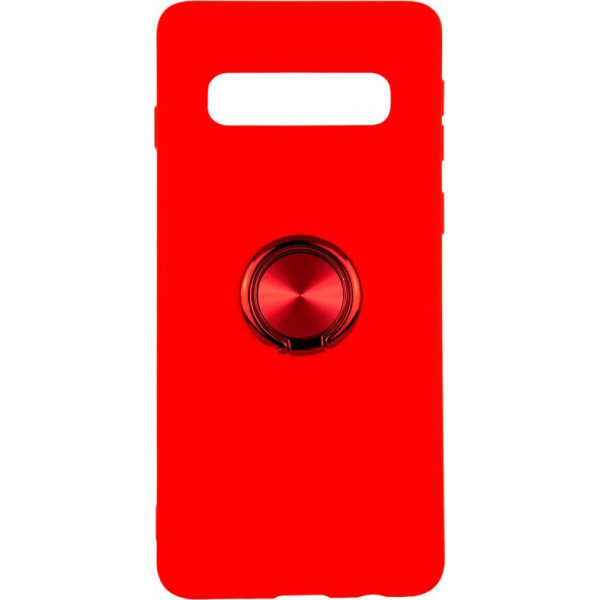 

TPU Summer ColorRing под магнитный держатель для Samsung Galaxy S10+ (Красный) (708320)