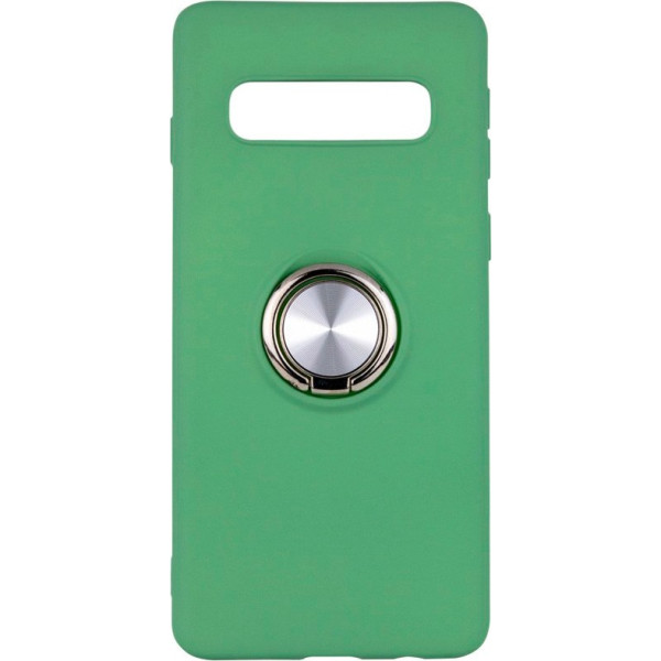 

TPU Summer ColorRing под магнитный держатель для Samsung Galaxy S10+ (Салатовый) (708322)