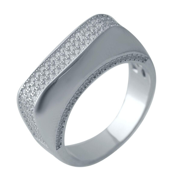 

Серебряное кольцо GS с фианитами (2031482) 18.5 размер