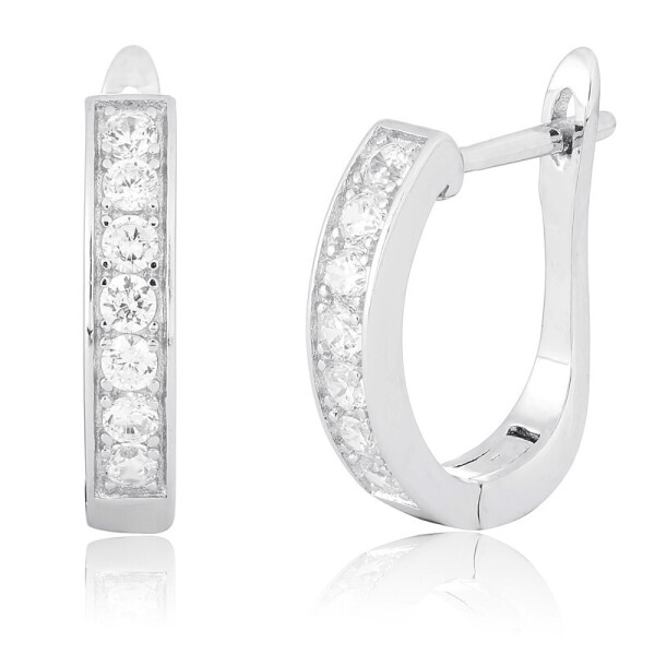 

Серебряные серьги с фианитом СК2Ф/189