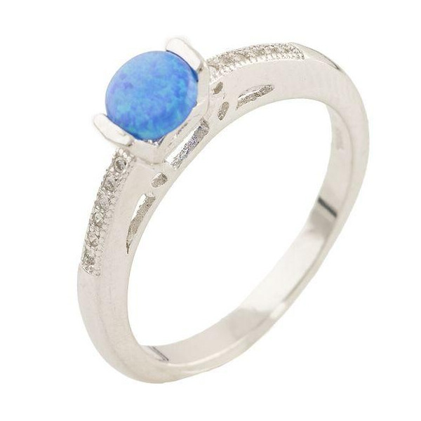 

Серебряное кольцо GS с опалом (0533681) 18 размер