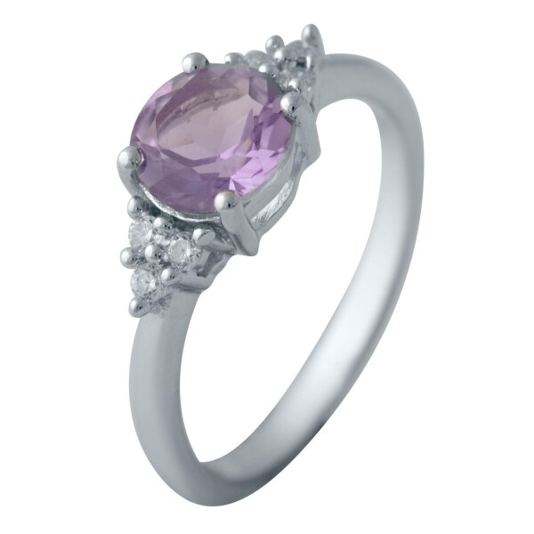 

Серебряное кольцо GS с натуральным аметистом (1634523) 17.5 размер