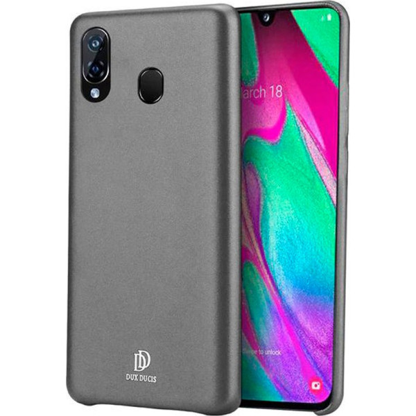 

кожаная накладка Dux Ducis для Samsung Galaxy A40 (A405F) (Черный) (708787)