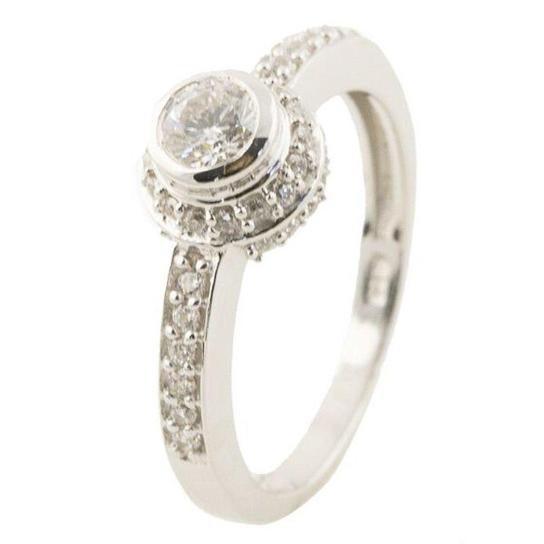 

Серебряное кольцо GS с фианитами (0519418) 18 размер