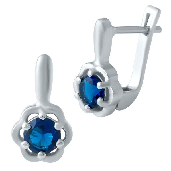 

Серебряные серьги GS с сапфиром nano (1938812)