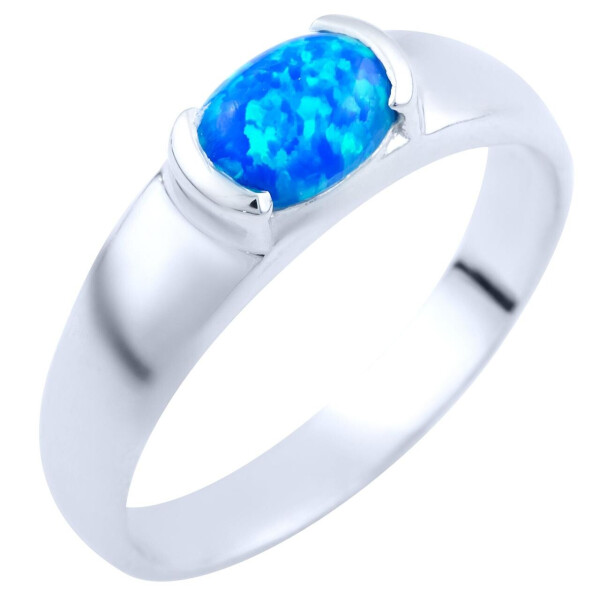 

Серебряное кольцо GS с опалом (1837566) 18 размер