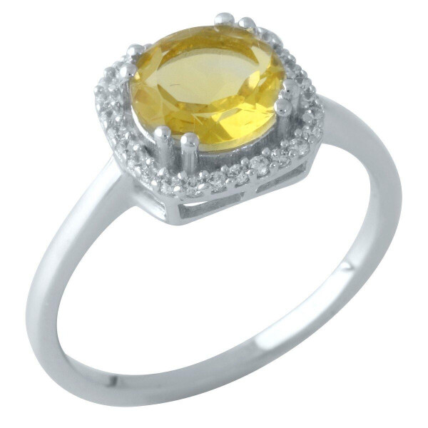 

Серебряное кольцо GS с цитрином nano (1961056) 18.5 размер