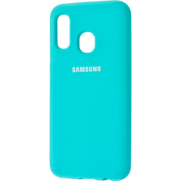 

Silicone case Full Protective для Samsung Galaxy A20 / A30 (Бирюзовый / Light blue) (709007)