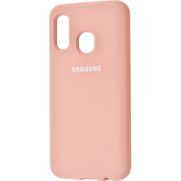 

Silicone case Full Protective для Samsung Galaxy A20 / A30 (Розовый / Pink Sand) (709011)