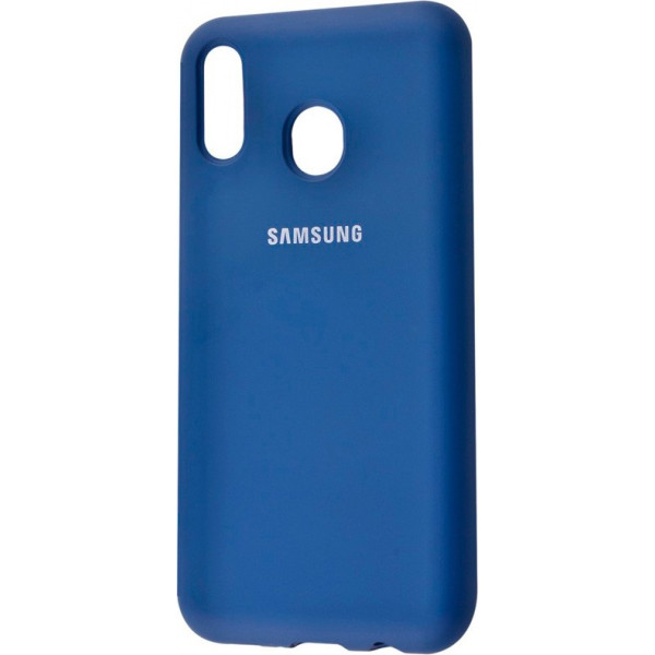 

Silicone case Full Protective для Samsung Galaxy A20 / A30 (Синий / Navy Blue) (709018)