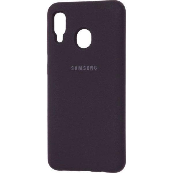 

Silicone case Full Protective для Samsung Galaxy A20 / A30 (Черный / Black) (709020)