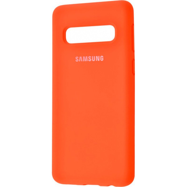 

Silicone case Full Protective для Samsung Galaxy S10 (Оранжевый / Orange) (709040)