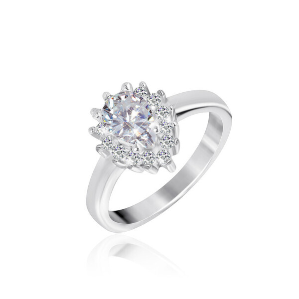 

Серебряное кольцо с фианитом КК2Ф/429 - 16