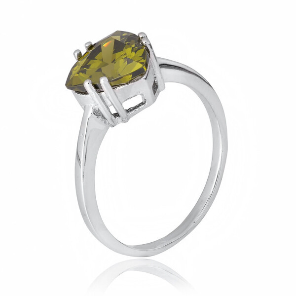 

Серебряное кольцо с фианитом КК2ФХ/399 - 18