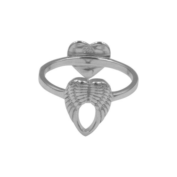 Серебрянное кольцо родированное - КК2/1021-16