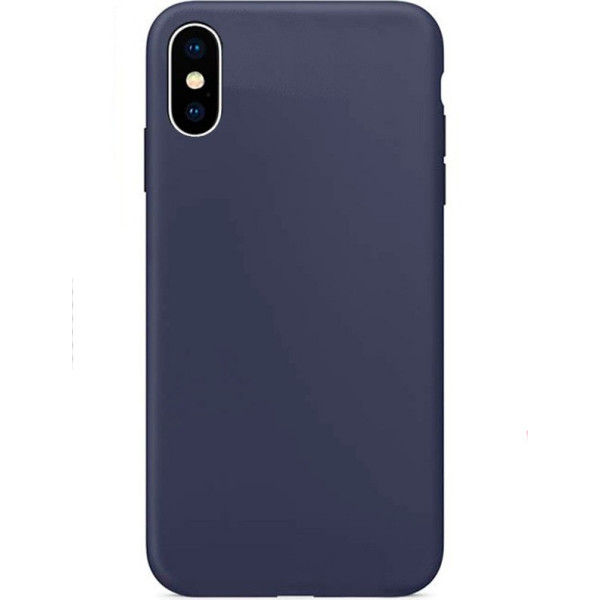 

Slim Silicone case full protective для Apple iPhone X / XS (5.8") (Синий / Midnight Blue) (713174)