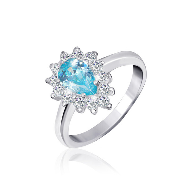 

Серебряное кольцо с фианитом GS КК2ФТ/383 - 19,0