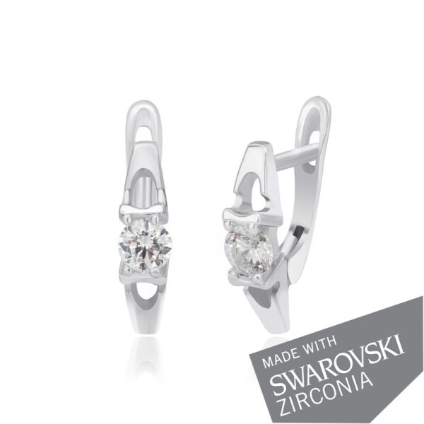 

Серебряные серьги с цирконием SWAROWSKI ZIRCONIA С2С/090