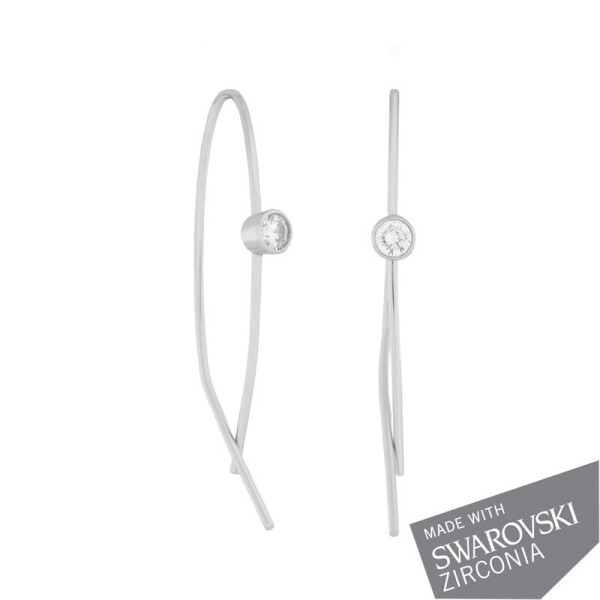 

Серебряные серьги с цирконием SWAROWSKI ZIRCONIA С2С/407