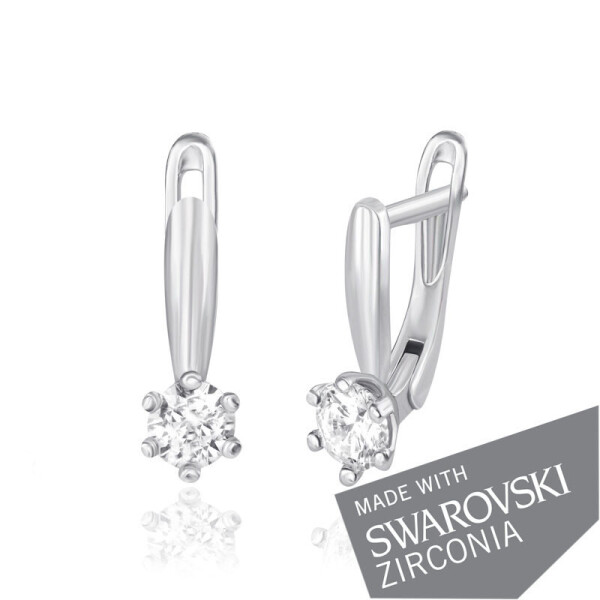 

Серебряные серьги с цирконием SWAROWSKI ZIRCONIA С2С/413