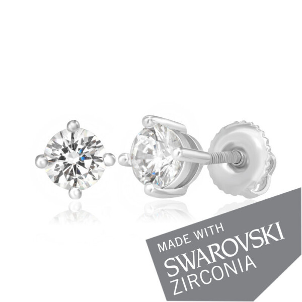 

Серебряные серьги с цирконием SWAROWSKI ZIRCONIA С2С/415