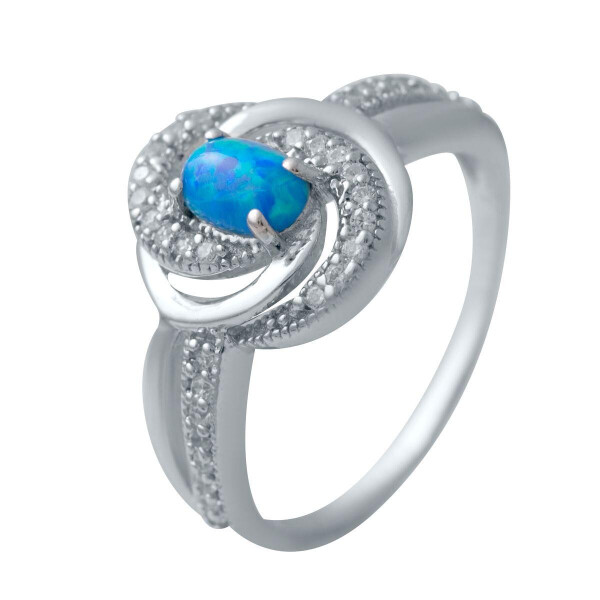 

Серебряное кольцо GS с опалом (2034896) 17 размер