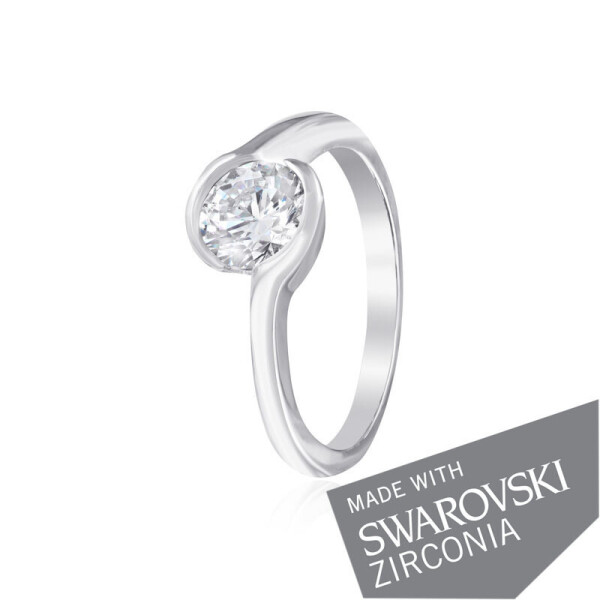 

Серебряное кольцо GS с цирконием SWAROVSKI ZIRCONIA К2С/701 - 18,4