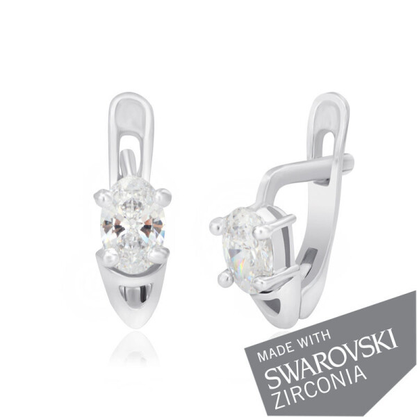 

Серебряные серьги с цирконием SWAROWSKI ZIRCONIA С2С/092