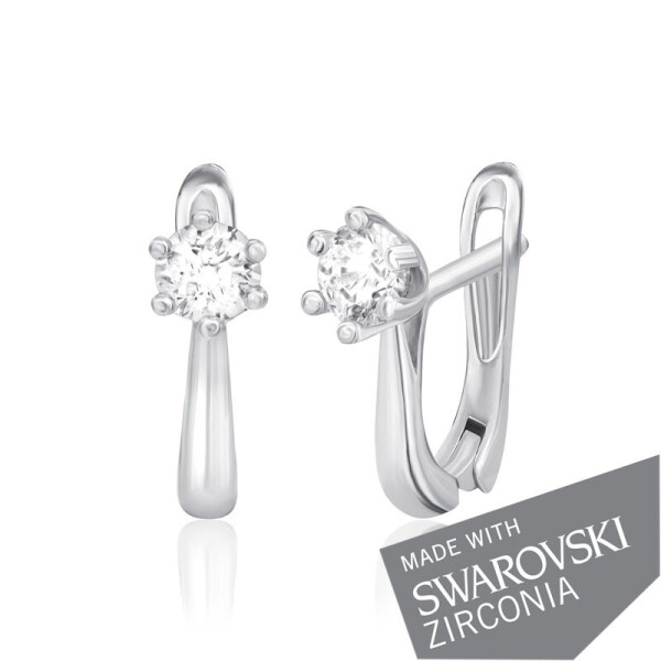 

Серебряные серьги с цирконием SWAROWSKI ZIRCONIA С2С/412