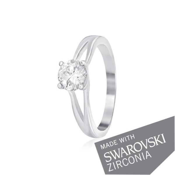 Серебряное кольцо GS с цирконием SWAROVSKI ZIRCONIA К2С/492 - 17,4
