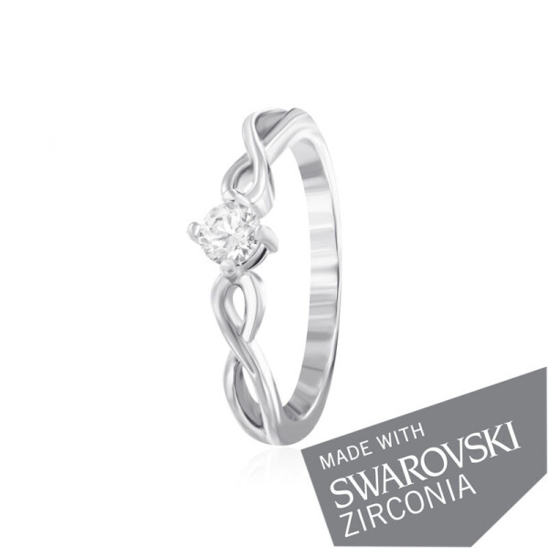 

Серебряное кольцо GS с цирконием SWAROVSKI ZIRCONIA К2С/493 - 18,4