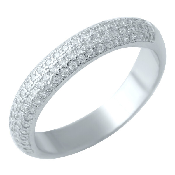 

Серебряное кольцо GS с фианитами (1914526) 18 размер