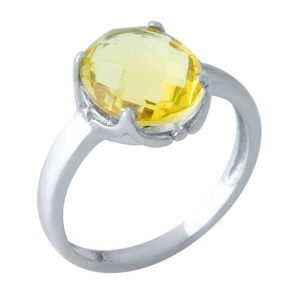 

Серебряное кольцо GS с цитрином nano (1968062) 17.5 размер
