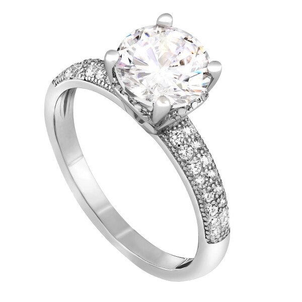 

Серебряное кольцо с фианитом GS К2Ф/238 - 15,5