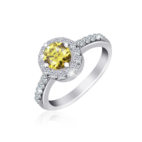 

Серебряное кольцо с фианитом GS КК2ФХ/437 - 18,4