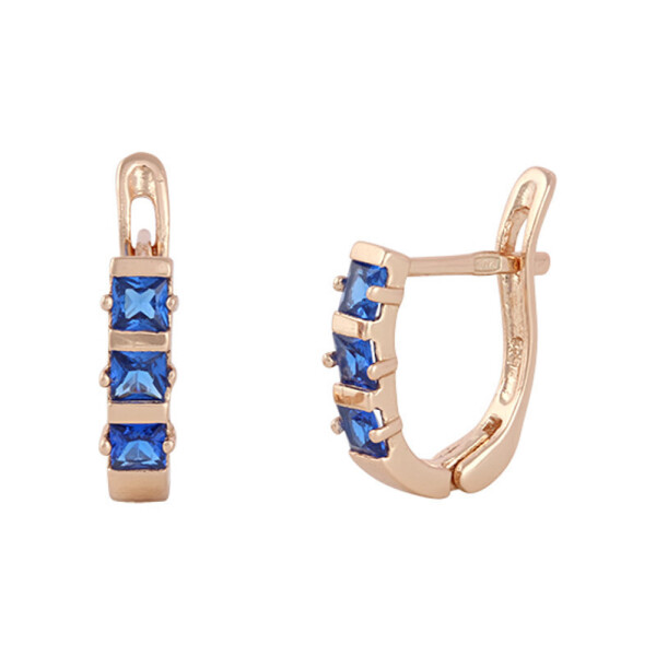 

Серебряные серьги позолоченные с фианитом С3ФС/343