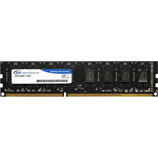 

Оперативная память DDR3 4GB/1600 Team Elite (TED34G1600C1101)