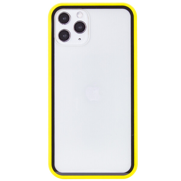 

Прозрачный TPU+PC чехол Epic с цветным бампером для Apple iPhone 11 Pro (5.8") Желтый