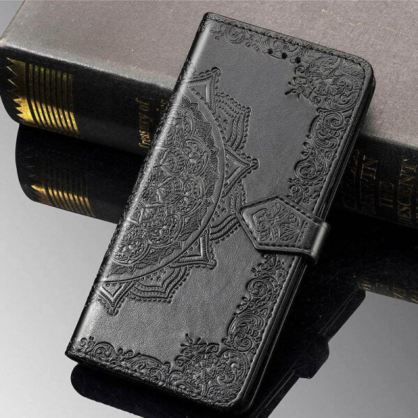 

Кожаный чехол (книжка) Art Case с визитницей для Xiaomi Redmi 9 Черный