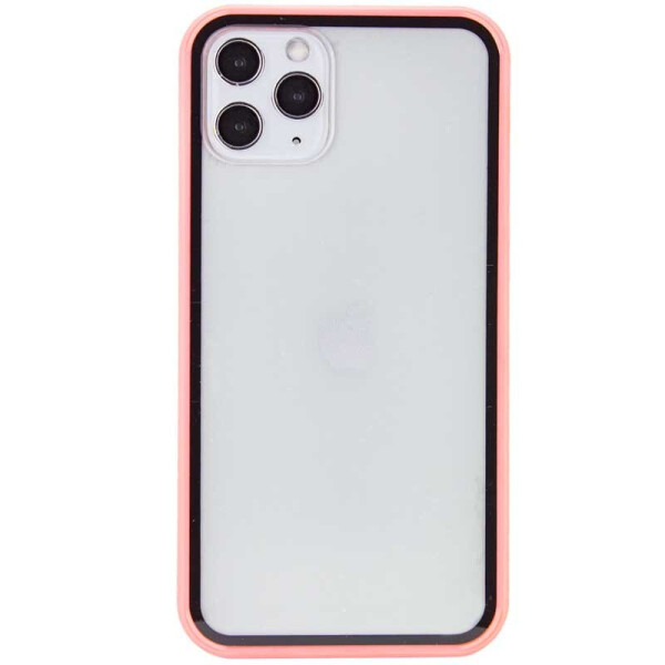 

Прозрачный TPU+PC чехол Epic с цветным бампером для Apple iPhone 11 Pro Max (6.5") Розовый