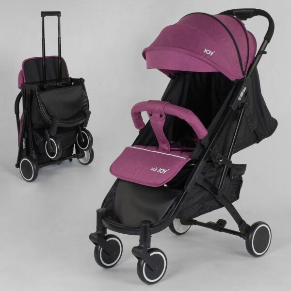

Коляска прогулочная детская JOY Vittoria 70541 Розовый Лен, телескопическая ручка
