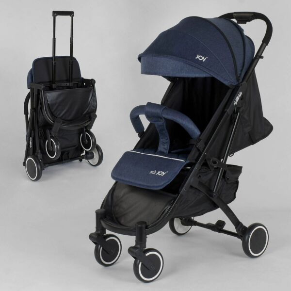 

Детская прогулочная коляска JOY Vittoria 83270 Джинс, телескопическая ручка