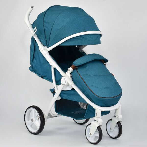 

Коляска детская JOY 6884 цвет GREEN + дождевик, футкавер