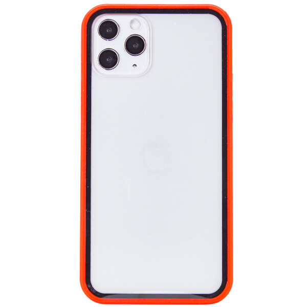 

Прозрачный TPU+PC чехол Epic с цветным бампером для Apple iPhone 11 Pro (5.8") Красный