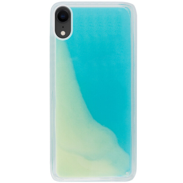 

Неоновый чехол Neon Sand glow in the dark для Apple iPhone XR (6.1") Голубой