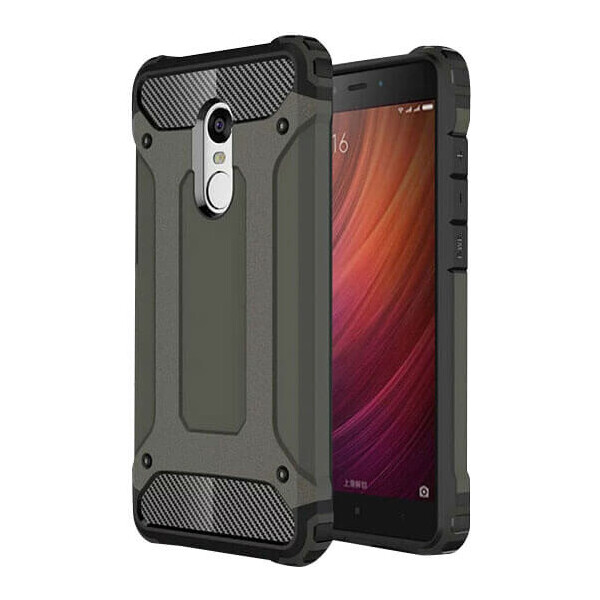 

Бронированный противоударный TPU+PC чехол Immortal для Xiaomi Redmi Note 4X / Note 4 (SD) Черный