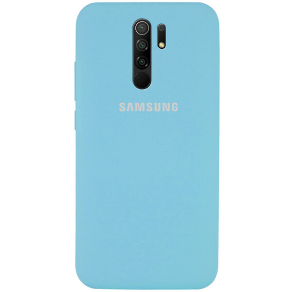 

Чехол Silicone Cover Full Protective (AA) для Xiaomi Redmi 9 Голубой / Light Blue